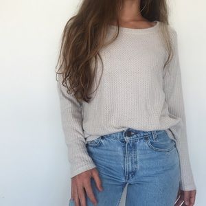 [American Eagle] waffleknit pullover